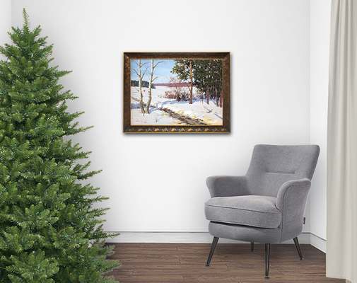 Язев Иван Андреевич. Тропинка в лесу ранней весной 